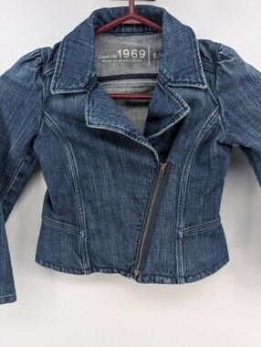 Girls GAP Denim Jacket With Zipper Front